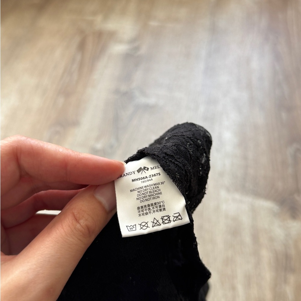 Brandy Melville Black Lace Ruffle Camisole - Picture 4 of 5